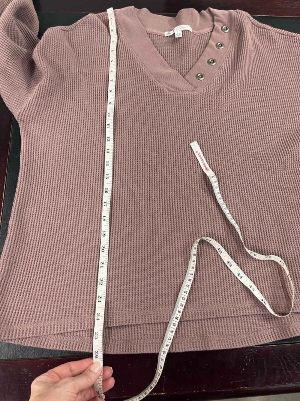 Seven7 waffle knit top size XL - Picture 9 of 9
